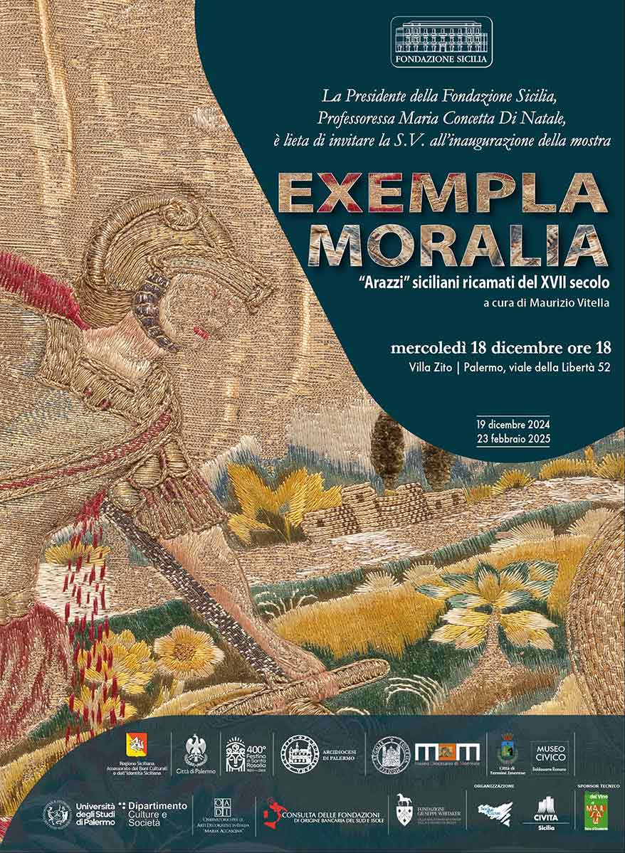 EXEMPLA MORALIA. “Arazzi” siciliani ricamati del XVII secolo.